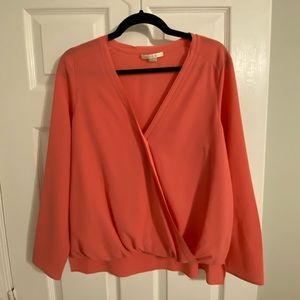 Women's Cooper & Ella Pink long sleeve blouse size M
